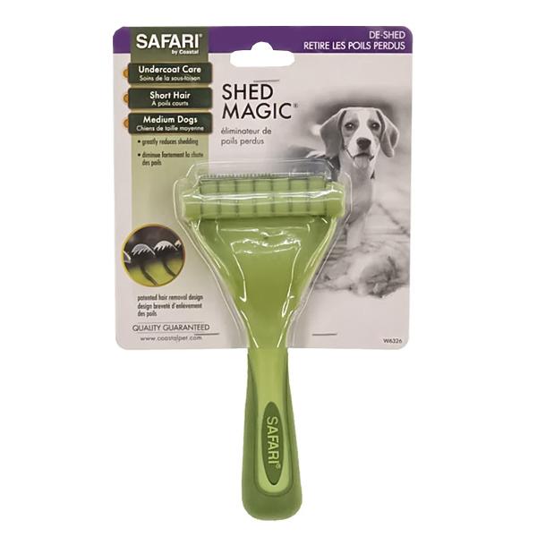 Safari Short Shed Magic инструмент для короткой линяющей шерсти собак и кошек средний (6326)
